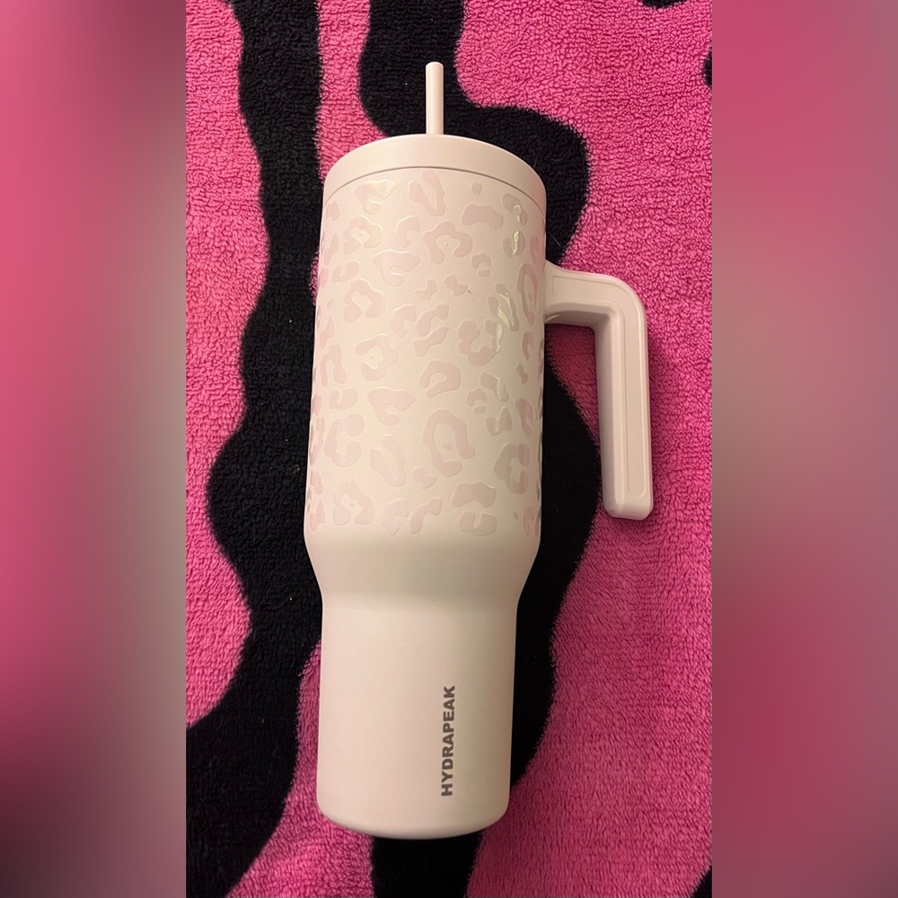 Hydrapeak Voyager 40oz Stainless Steel Leopard Animal Print Tumbler White